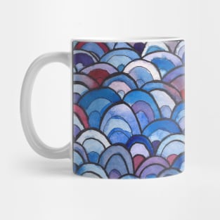 Watercolor Wave Pattern Mug